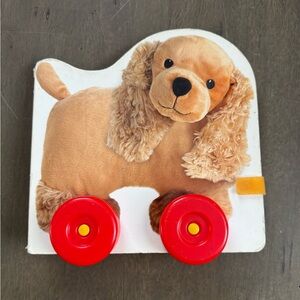2 in 1 Wheelie Baby Puppy and Friends Book and Push Along Toy
